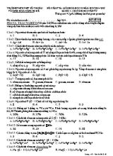 Đề kiểm tra số 1 môn Hóa học Lớp 10 - Mã đề 210 - Năm học 2014-2015 - Trường THCS - THPT Võ Thị Sáu